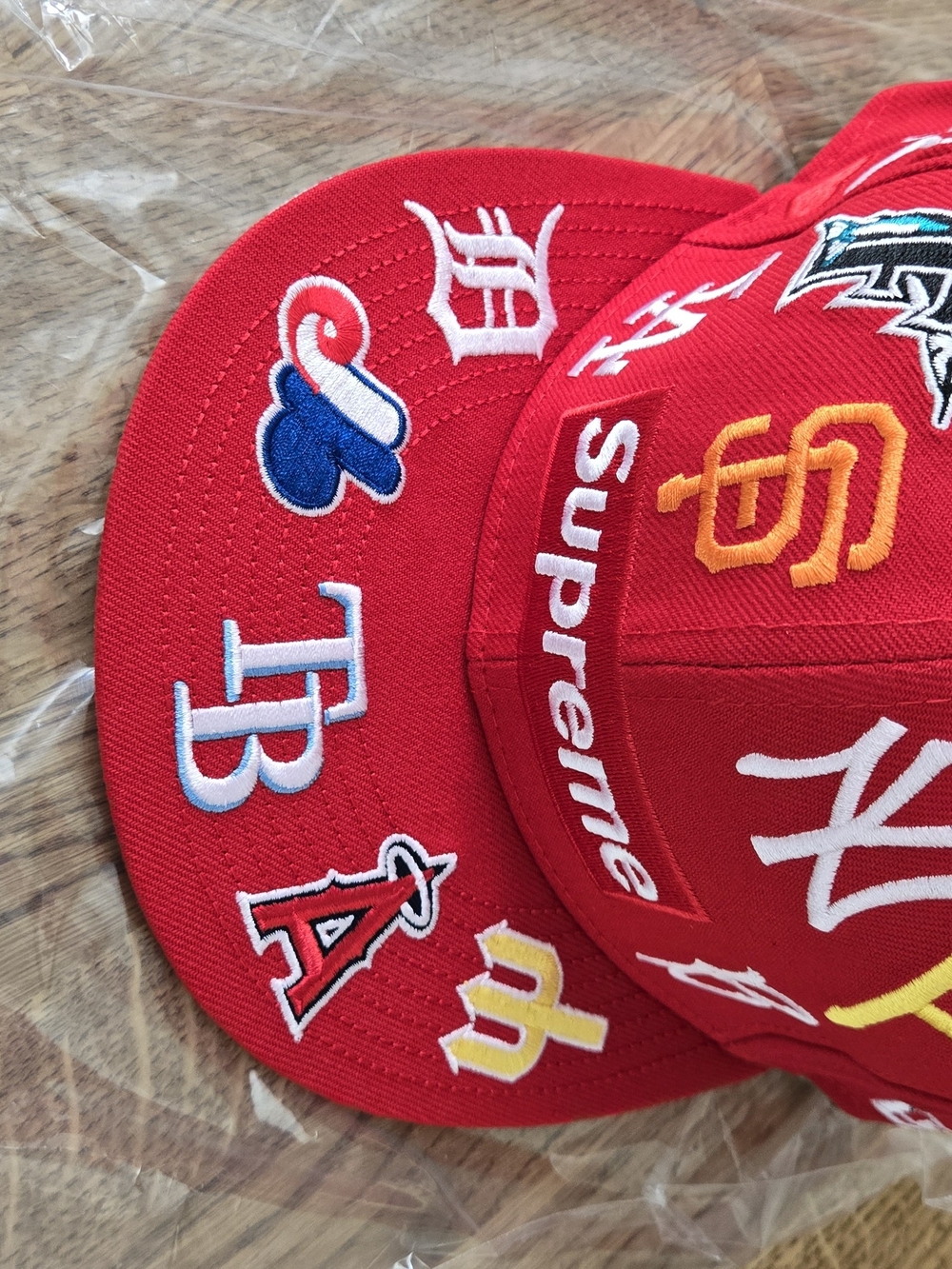 New Era Red MLB Patch Logo Hat